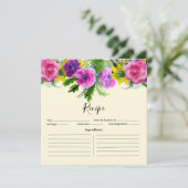 ブルゴーニュ&ピンクフローラガーランドレシピカード (スタンド正面)