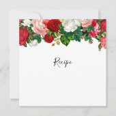 ブルゴーニュ&ピンクフローラガーランドレシピカード (正面)