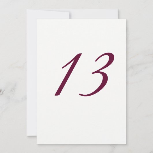 ブルゴーニュ・ピンクローズ13thバースデーパーティー招待状 招待状 (裏面)