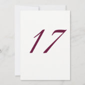 ブルゴーニュ・ピンクローズ17thバースデーパーティー招待状 招待状 (裏面)