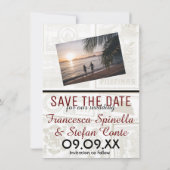 ブルゴーニュ・フィリピン・パスポート日付を保存 セーブザデート (裏面)