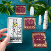 ブルゴーニュ&フェイク金ゴールドタロットシレ結婚ンツ トランプ (インサイチュ)