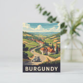 ブルゴーニュ・フランス旅行 ポストカード (スタンド正面)