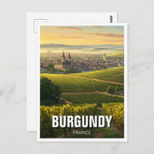 ブルゴーニュ・フランス旅行 ポストカード (正面/裏面)