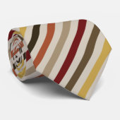 ブルゴーニュ、ブラウン、マスタード、さび斜ストライプのめ ネクタイ (ロール)