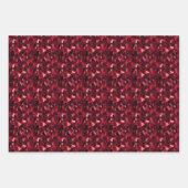 ブルゴーニュ&ブラック抽象芸術 ラッピングペーパーシート (正面2)