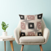 ブルゴーニュ、ブラック、メイブ、グレーの幾何学的 クッション (椅子)