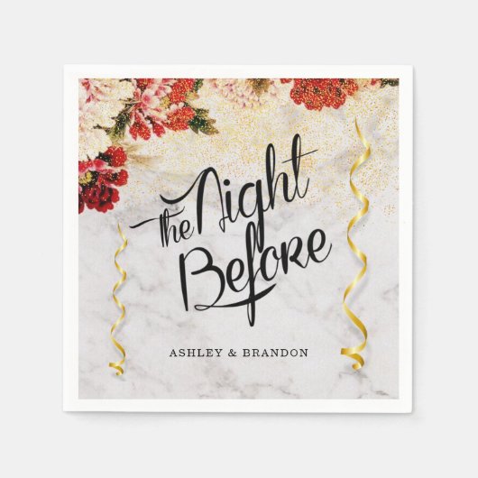 ブルゴーニュ ブラッシュ 前夜のリハーサル ナプキン スタンダードカクテルナプキン (正面)