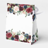 ブルゴーニュ&ブルーイングリッシュフラワー結婚ズ フェイバーボックス (裏面サイド)