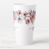 ブルゴーニュ&ブルーフローラガーランドNANA発表 カフェラテマグ (正面)