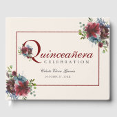 ブルゴーニュ&ブルーフローラキンセアニェラ誕生日 ゲストブック (正面)