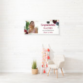 ブルゴーニュ・ブルーフローラ大学院写真卒業パーティー 横断幕 (インサイチュ)