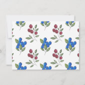 ブルゴーニュ&ブルーベリーパターン サンキューカード (裏面)