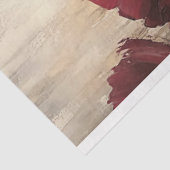 ブルゴーニュ&ブロンズフローラフィールド、抽象芸術現実主義 薄葉紙 (詳細)