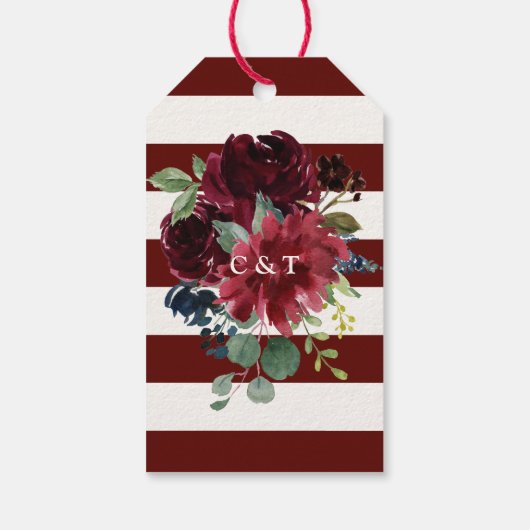 ブルゴーニュ・ブーケ |ありがとうございます ギフトタグ (裏面)