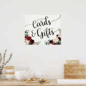 ブルゴーニュ・ブーケ |カードとギフト ポスター (キッチン)