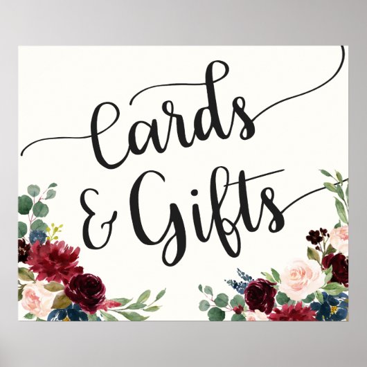 ブルゴーニュ・ブーケ |カードとギフト ポスター (正面)