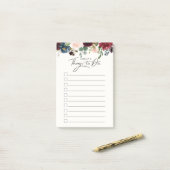 ブルゴーニュ・ブーケ |パーソナライズされたタスク一覧 ポストイット (デスク上)