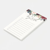 ブルゴーニュ・ブーケ |パーソナライズされたタスク一覧 ポストイット (アングル)