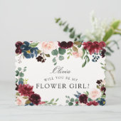 ブルゴーニュ・ブーケ | 花の女の子は？ 招待状 (スタンド正面)