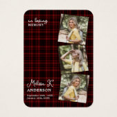 ブルゴーニュ・プライド葬儀写真記念祈りの言葉カード (正面)