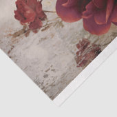 ブルゴーニュ&ベージュ、バラフローラ、みすぼらしいシック 薄葉紙 (詳細)
