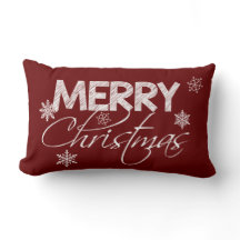 ブルゴーニュ&ホワイトスノーフレーク |メリークリスマス