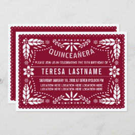 ブルゴーニュ，ホワイトパペルピカドメキシカンセアニラ 招待状