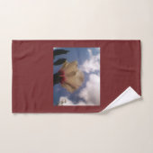 ブルゴーニュ・ホワイト・ローズ バスタオルセット (ハンドタオル)