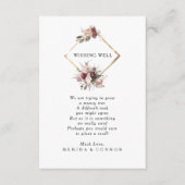 ブルゴーニュ・ボホ結婚フローラの願い井戸カード エンクロージャーカード (正面)