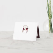 ブルゴーニュ・ボホ・ドリームキャッチャーサンキューカード 招待状 (裏面)