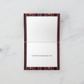 ブルゴーニュ・ボホ・ドリームキャッチャーサンキューカード 招待状 (内部)