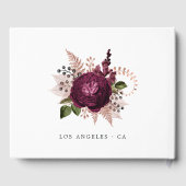 ブルゴーニュ – マルサラとバラ金ゴールドフローラ結婚ズ ゲストブック (裏面)