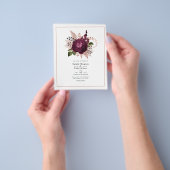 ブルゴーニュ – マルサラとバラ金ゴールドフローラ結婚ズ チラシ (手)