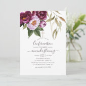 ブルゴーニュ – マルサラとピーチのフローラ確認 招待状 (スタンド正面)