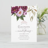 ブルゴーニュ – マルサラとピーチフローラクインセアニラ 招待状 (スタンド正面)