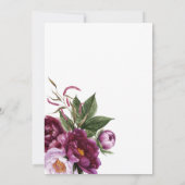 ブルゴーニュ – マルサラと桃のフローラ結婚式の招待 招待状 (裏面)