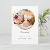 ブルゴーニュ・マルサラと赤面妊娠発表 案内状 (スタンド正面)