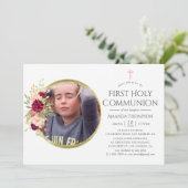 ブルゴーニュ・マルサラと赤面第一聖餐会 招待状 (スタンド正面)