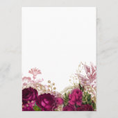 ブルゴーニュ – マルサラと金ゴールドブライダルシャワーアドバイス アドバイスカード (裏面)