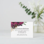 ブルゴーニュ – マルサラと金ゴールド結婚の宿泊施設 エンクロージャーカード (スタンド正面)