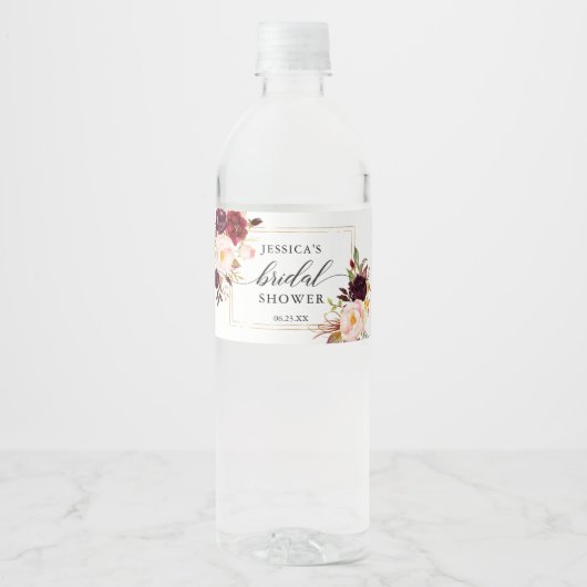 ブルゴーニュ・マルサラのウォーターボトルラベル ペットボトルラベル (正面)