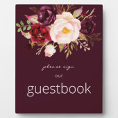 ブルゴーニュ・マルサラフローラゲストブックサインブルゴーニュ フォトプラーク (正面)