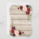 ブルゴーニュ・マルサラフローラランタン卒業パーティー 招待状 (裏面)