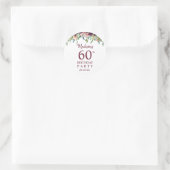 ブルゴーニュ・マルサラフローラ60thバースデーパーティー ラウンドシール (バッグ)