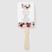 ブルゴーニュ・マルサラフローラ〔雄ジカの〕枝角モノグラムプログラム ハンドファン (正面)