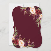 ブルゴーニュ・マルサラフローラ〔雄ジカの〕枝角 招待状 (裏面)