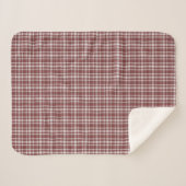 ブルゴーニュ・マルサラ・プレイド シェルパブランケット (正面(横))