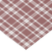 ブルゴーニュ・マルサラ・プレイド テーブルクロス (アングル)