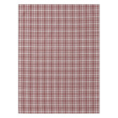 ブルゴーニュ・マルサラ・プレイド テーブルクロス (正面)